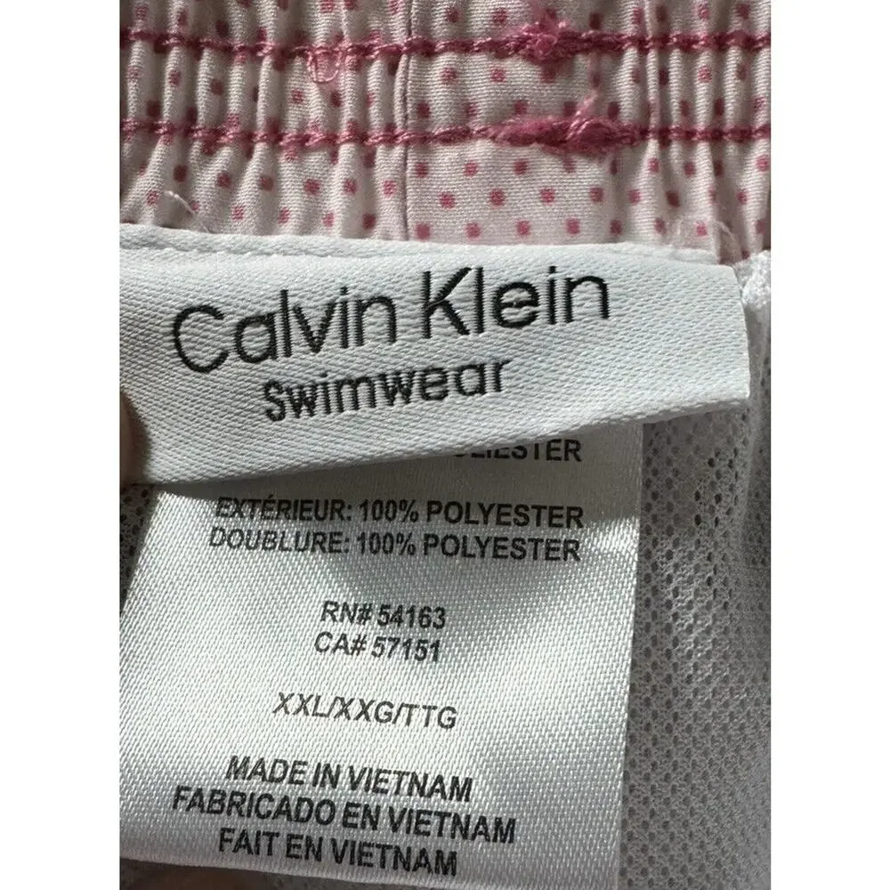 Calvin Klein Men's UPF 40+ Gradient Volley Swim Trunks,‎ Pink XXL NEW with tags